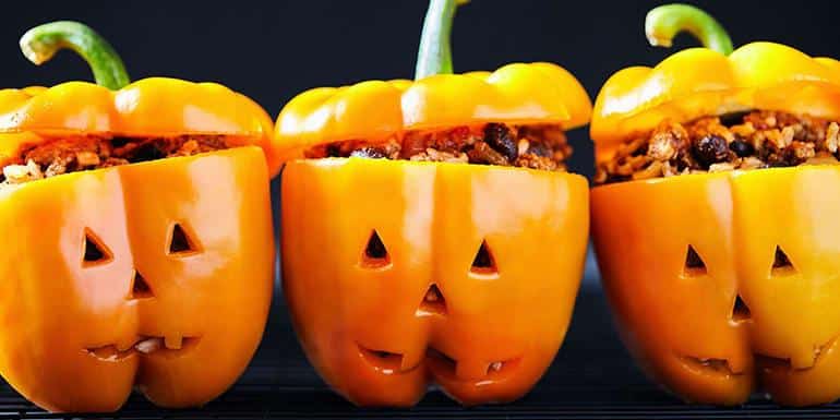 Recipe Jack O Lantern Stuffed Peppers Halloween Land