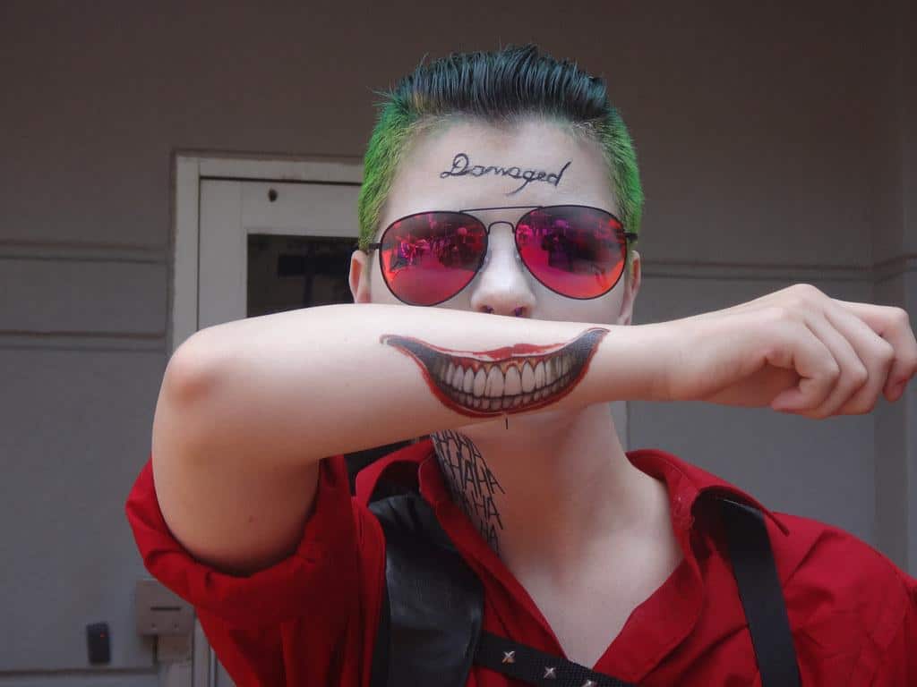 Joker from suicide squad costume for ahlloween